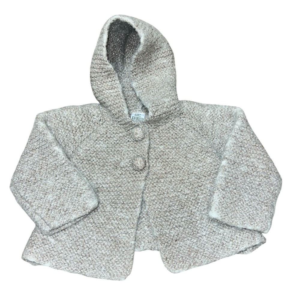 Zara Baby Hooded Sweater Jacket Size 12-18 mths